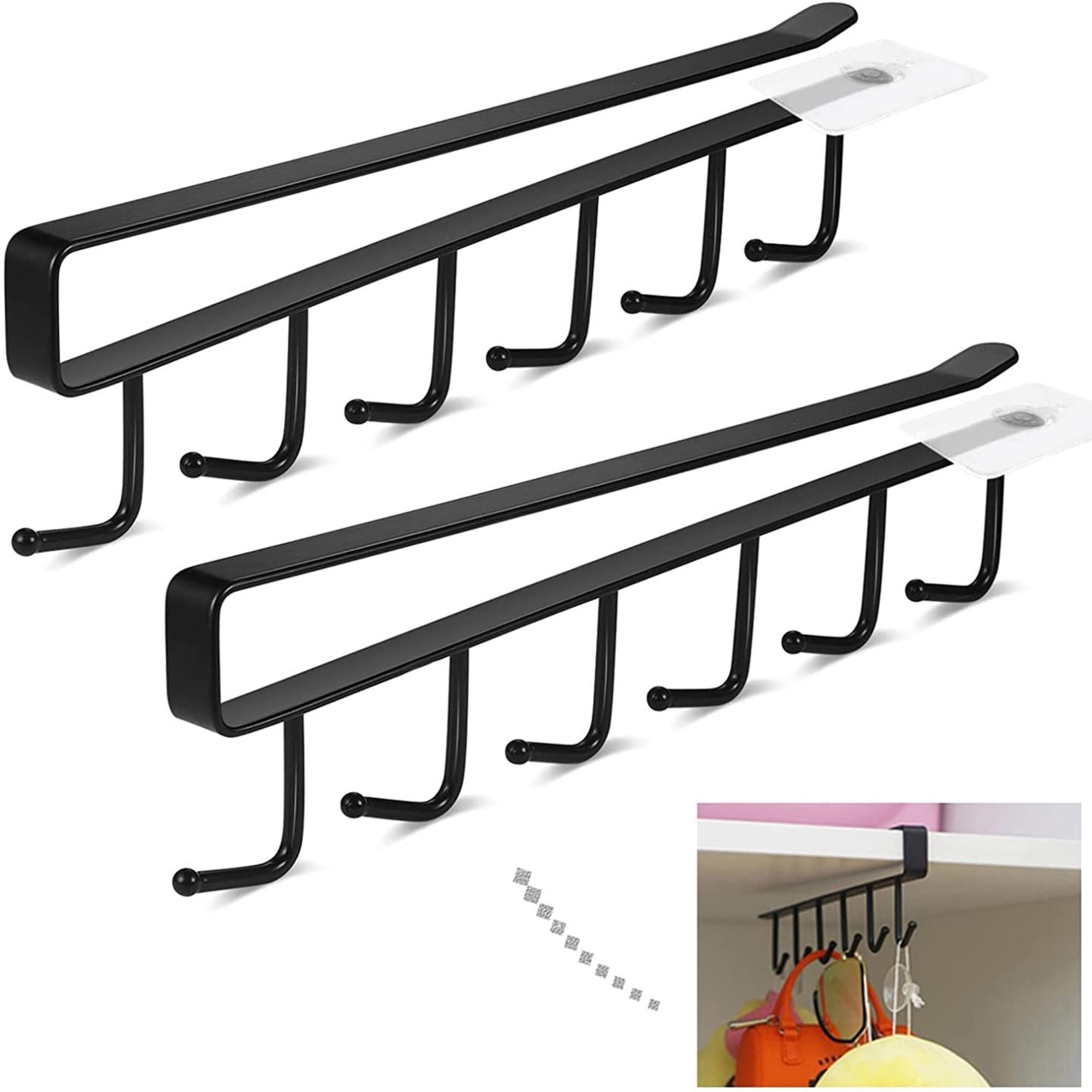 2pcs Kitchen Belts Scarf Hanging Hooks Rack