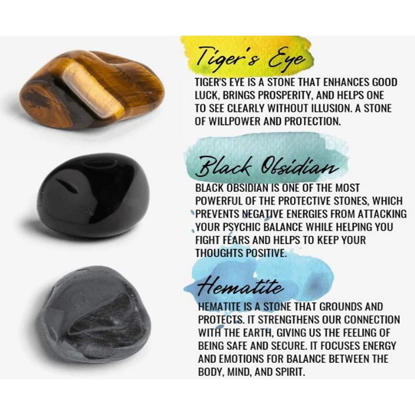 Tiger Eye Hematite Bracelet for Men and Women