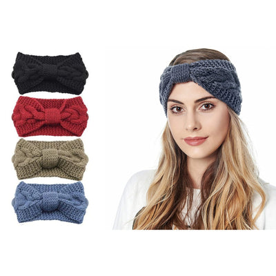 4 Pack: Super-Soft Warm Headband and Ear Warmer