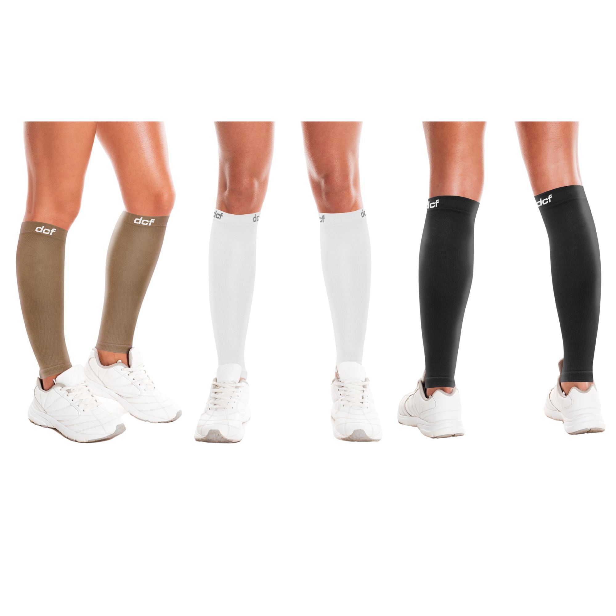 DCF Calf Relief and Performance Compression Sleeves (3-Pairs)