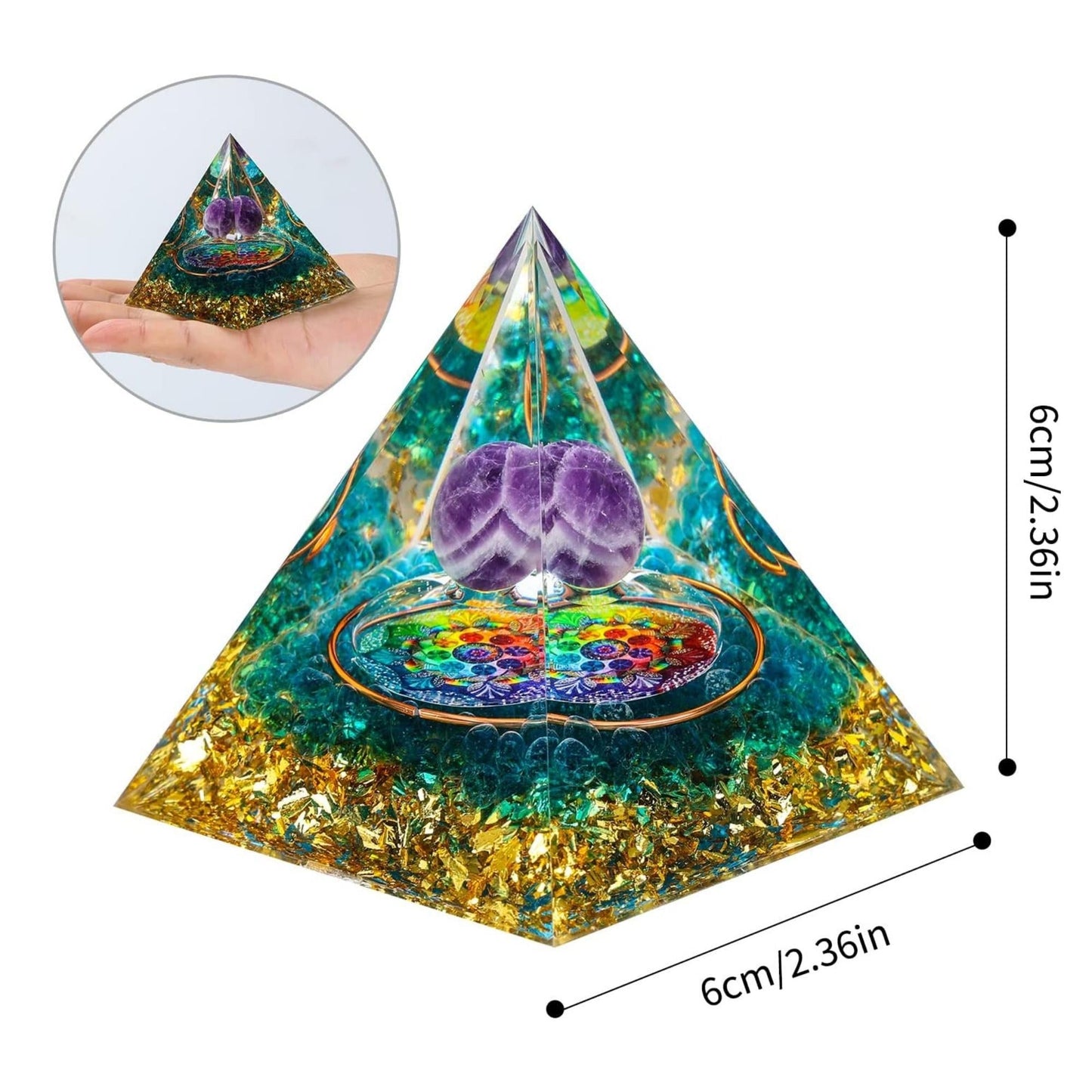 Orgone Pyramid For E-Energy Protection & Healing