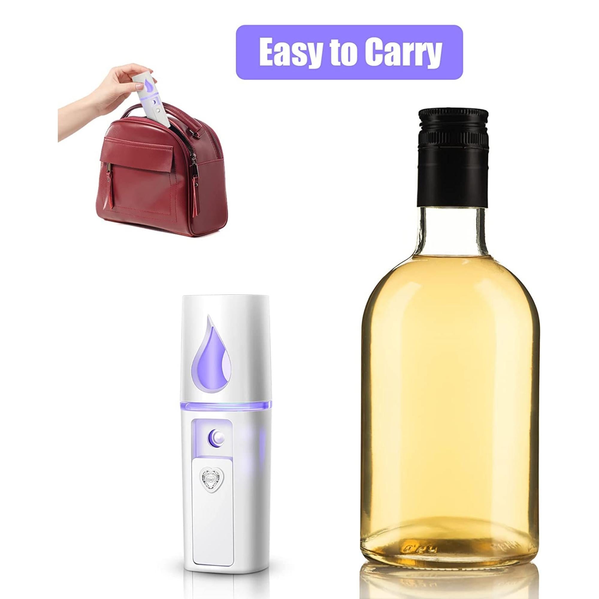 Handheld Personal Diffuser 2 Pack Portable Diffuser for Essential Oils Aromatherapy Diffuser Pocket Size for Desk Office Travel Car with 2 USB Cable