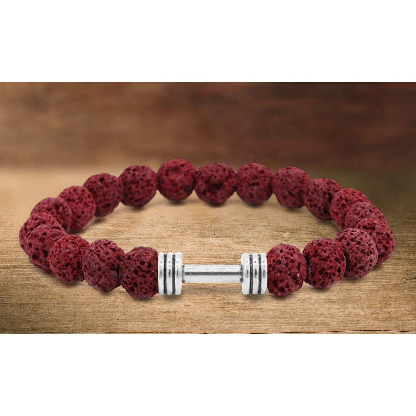 Lava Stone Super-Energy Diffuser Bracelet with Optional Essential Oils