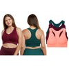 3:Pack Women's Seamless Racerback Bra (Available in Plus Sizes)