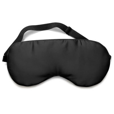 Satin Sleep Eye Mask with Elastic Strap for Comfy Night Sleeping