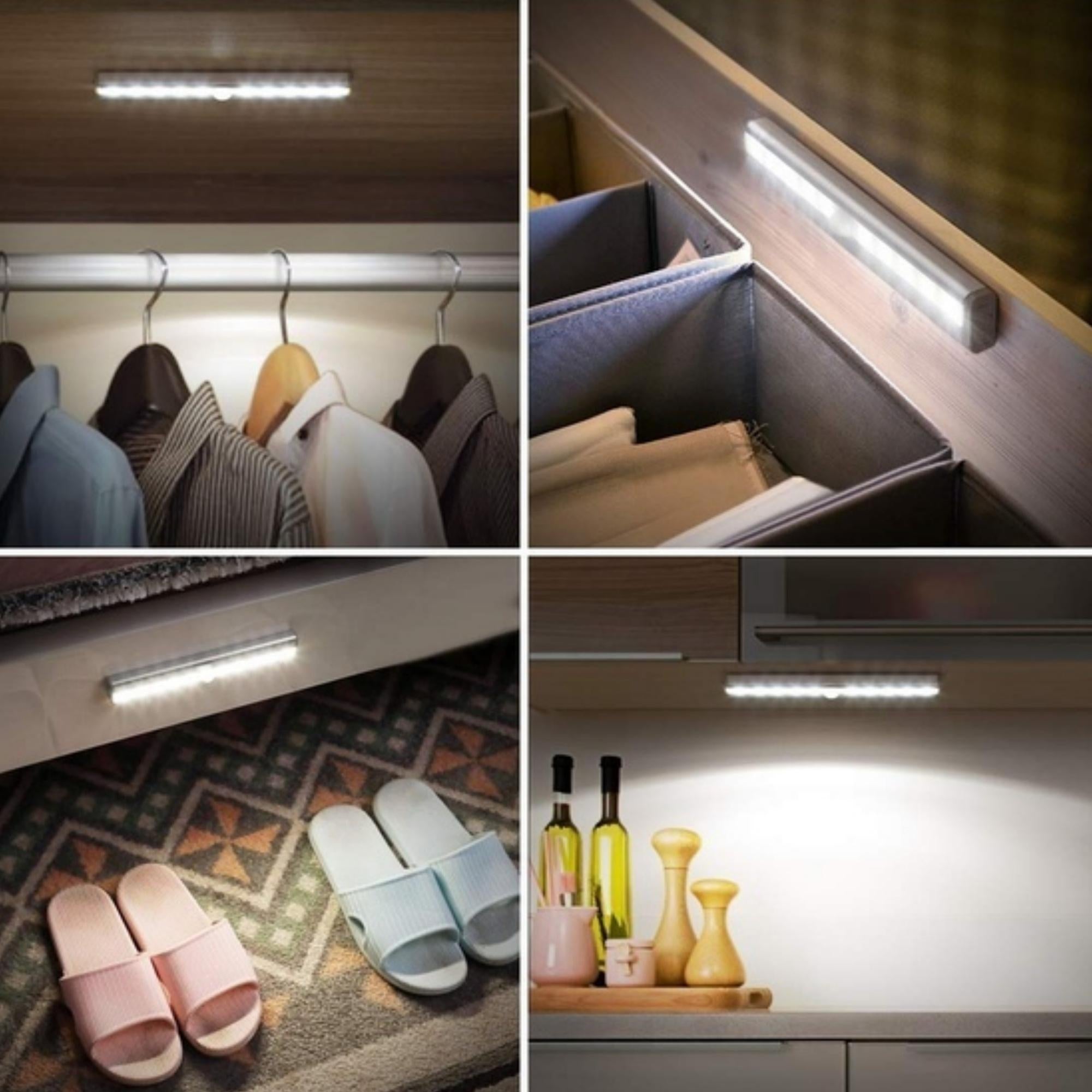 10 LED Motion Sensor Stick-On Light Bar (3 Pack)