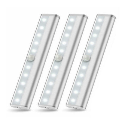 10 LED Motion Sensor Stick-On Light Bar (3 Pack)
