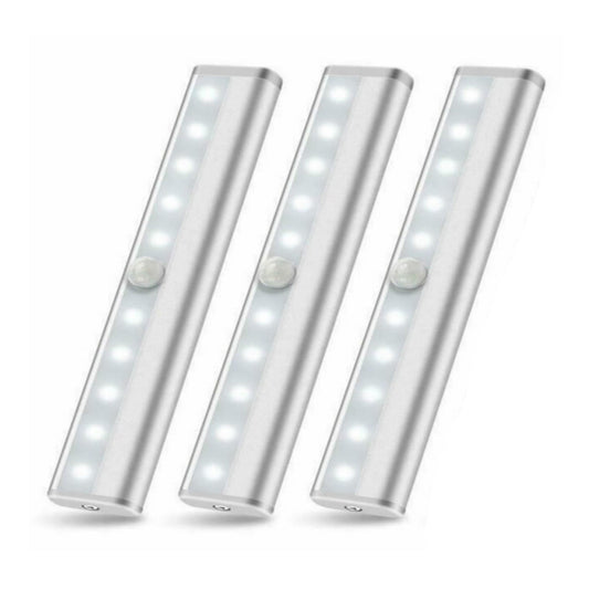10 LED Motion Sensor Stick-On Light Bar (3 Pack)