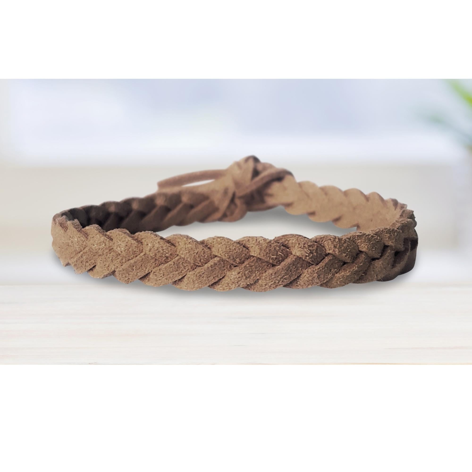 Super-Soft Braided Essential Oil Diffuser Bracelet Faux Suede