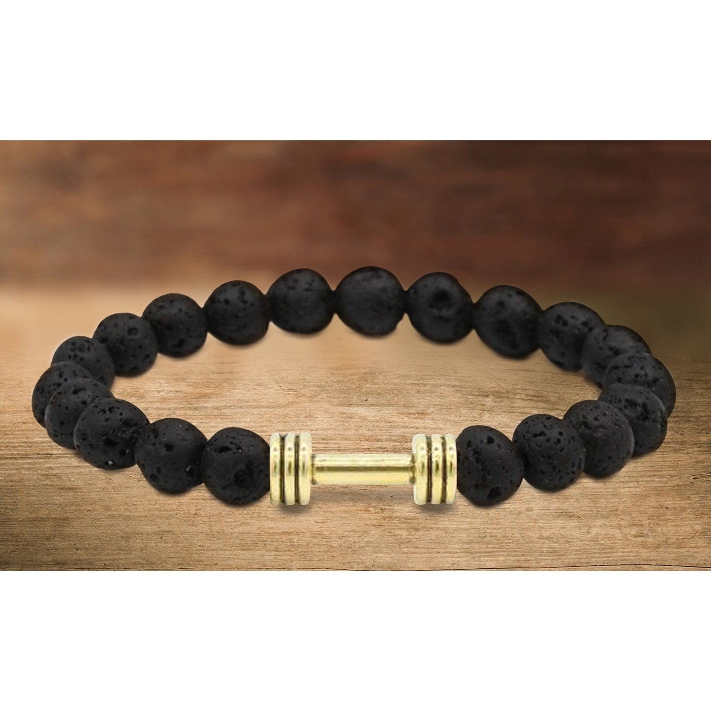 Lava Stone Super-Energy Diffuser Bracelet with Optional Essential Oils