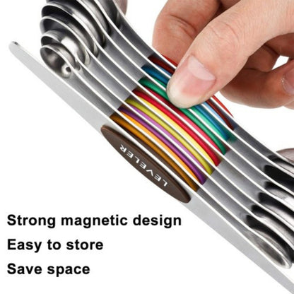 Stainless Steel Magnetic Measuring Spoons (Set of 7)