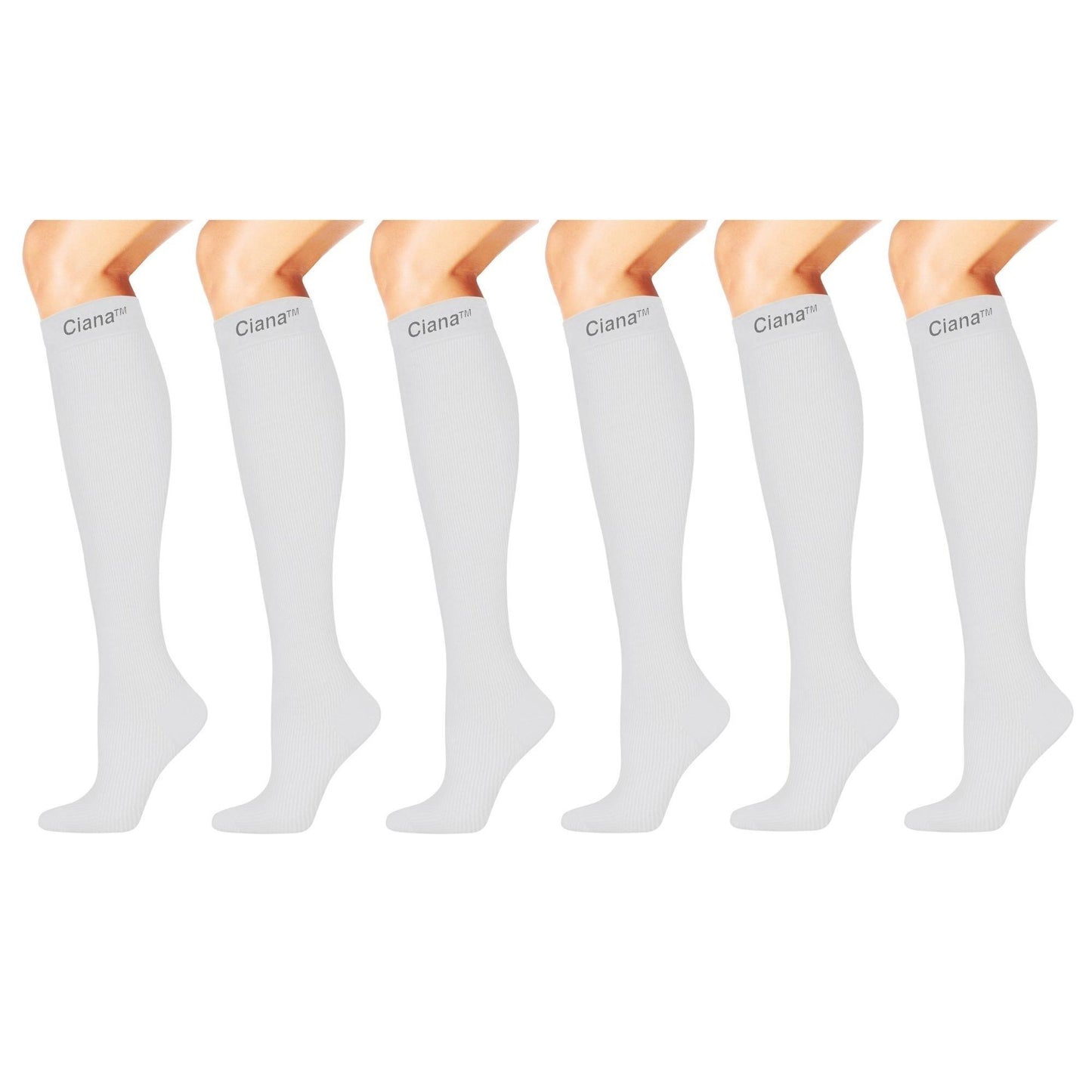 Graduated Compression Support Socks (6-Pack)