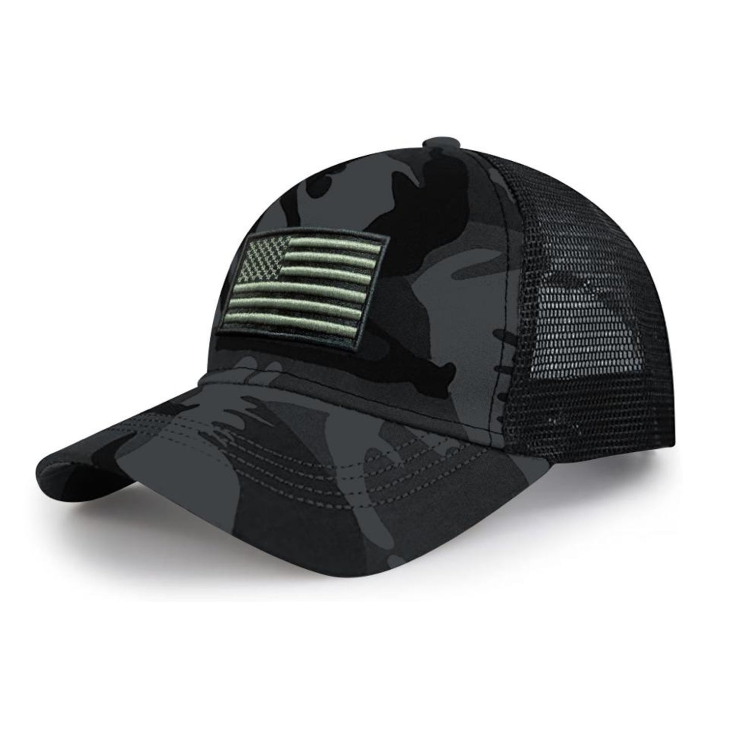 American Flag Trucker Hat for Men and Women