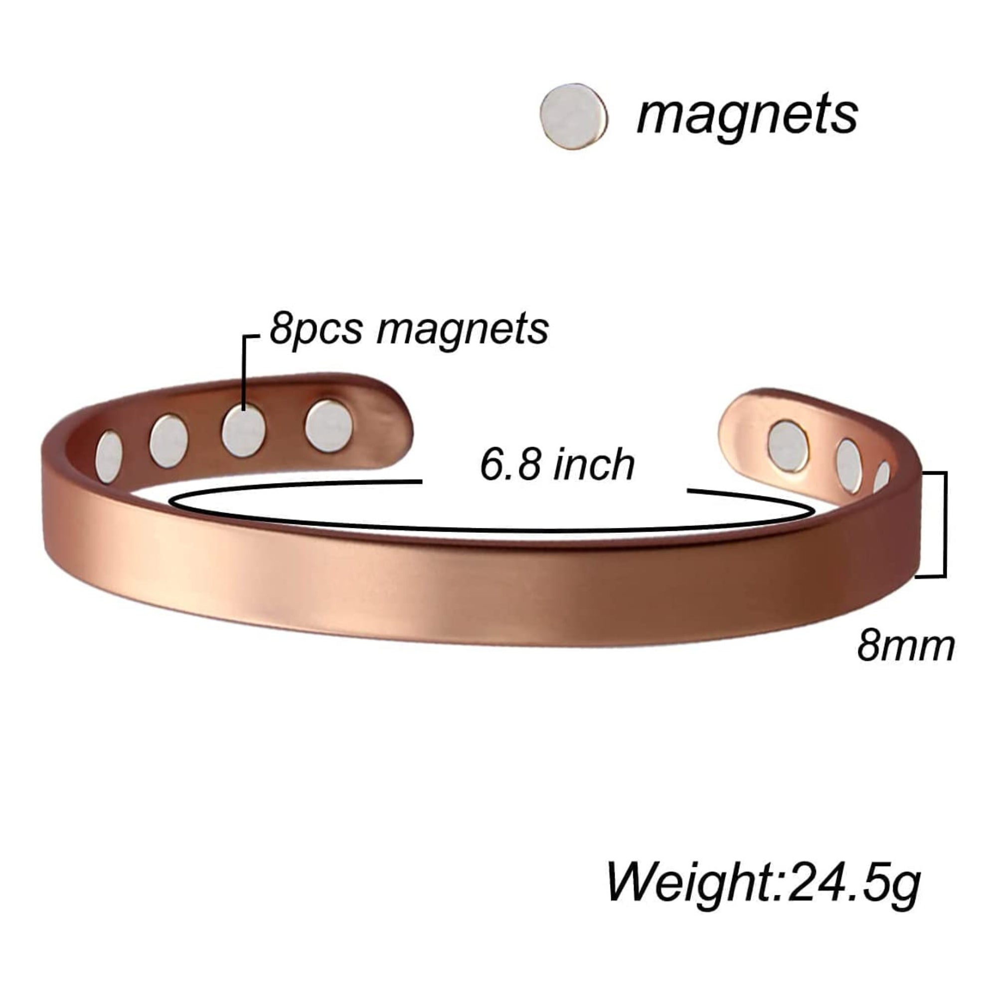 Copper Magnetic Bracelet for Men and Women