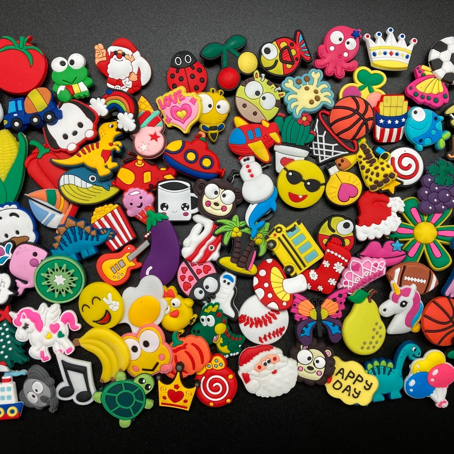 25, 50, or 100 Pack: Random Charms for Shoes