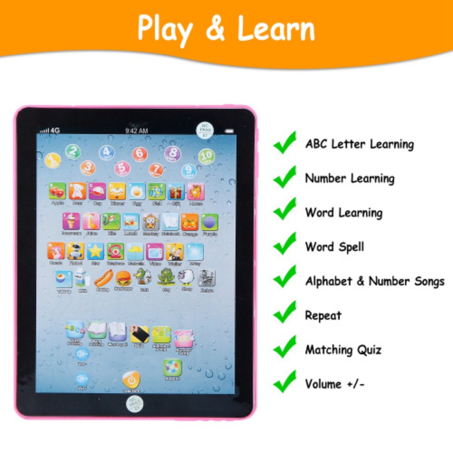 Mini Educational Learning Tablet for Toddlers