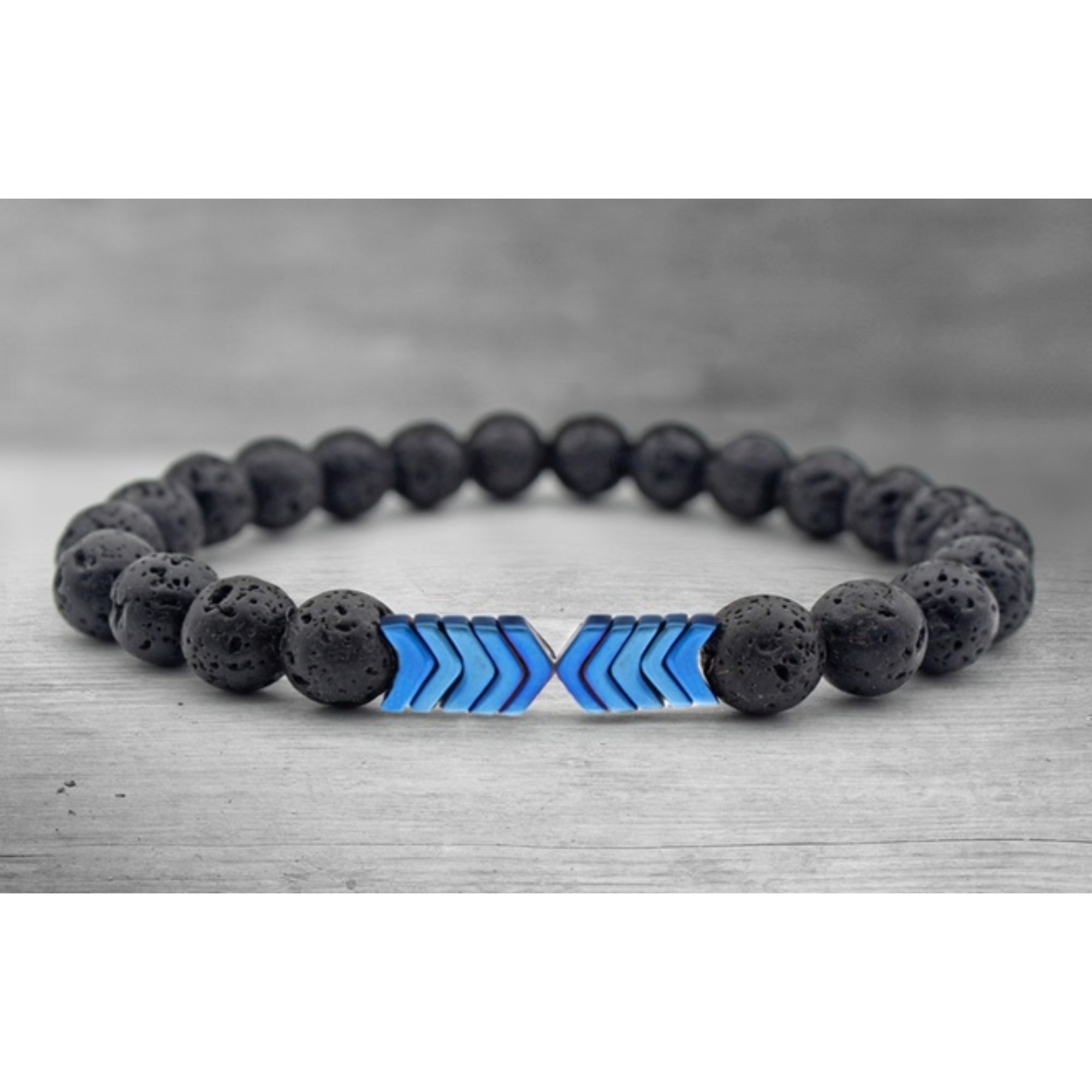 Lava Stone Diffuser Bracelet with Optional Essential Oils
