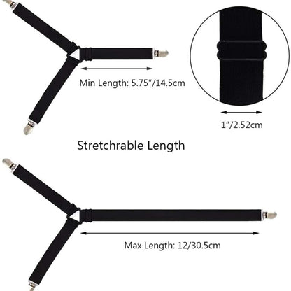 4-Piece Set Bed Sheet Clip Fasteners