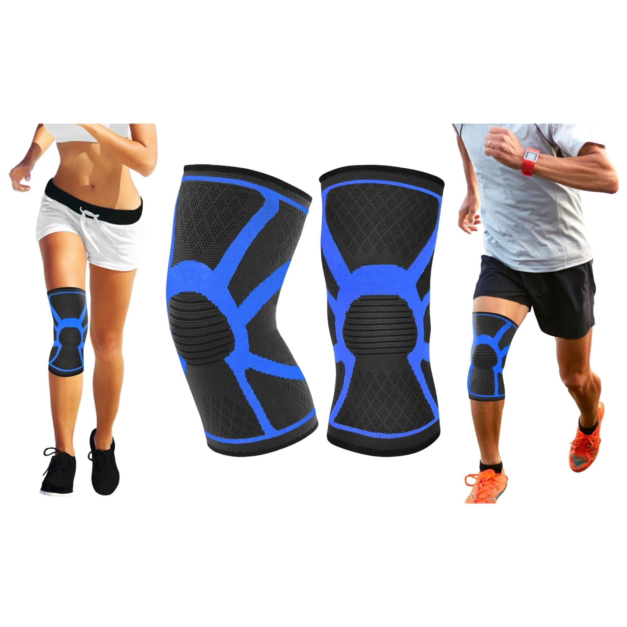 DCF Knee Compression Sleeve Support with Gel Grip (1-Pair)