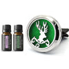 Holiday Themed Aromatherapy Essential Oil Car Vent Diffuser with 2 Optional Oils