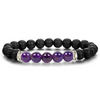 Lava Stone Chakra Diffuser Bracelet with Optional Essential Oils