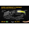Rechargeable LED Headlamps w/ Motion Sensor Lightweight Waterproof (1 or 2 Pack)