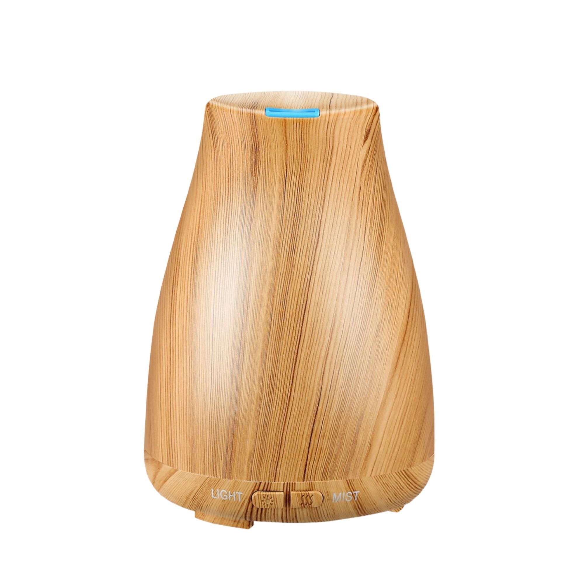 Aesthetics Ultrasonic Wood-Finish Aroma Diffuser with Optional Oils