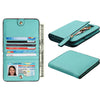 Women's Luxury Compact Faux Leather Bifold rfid Blocking Wallet