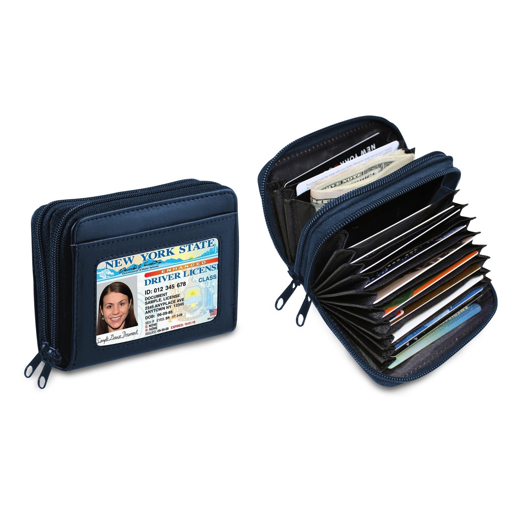 Premium Leather Credit Card Holder & Wallet