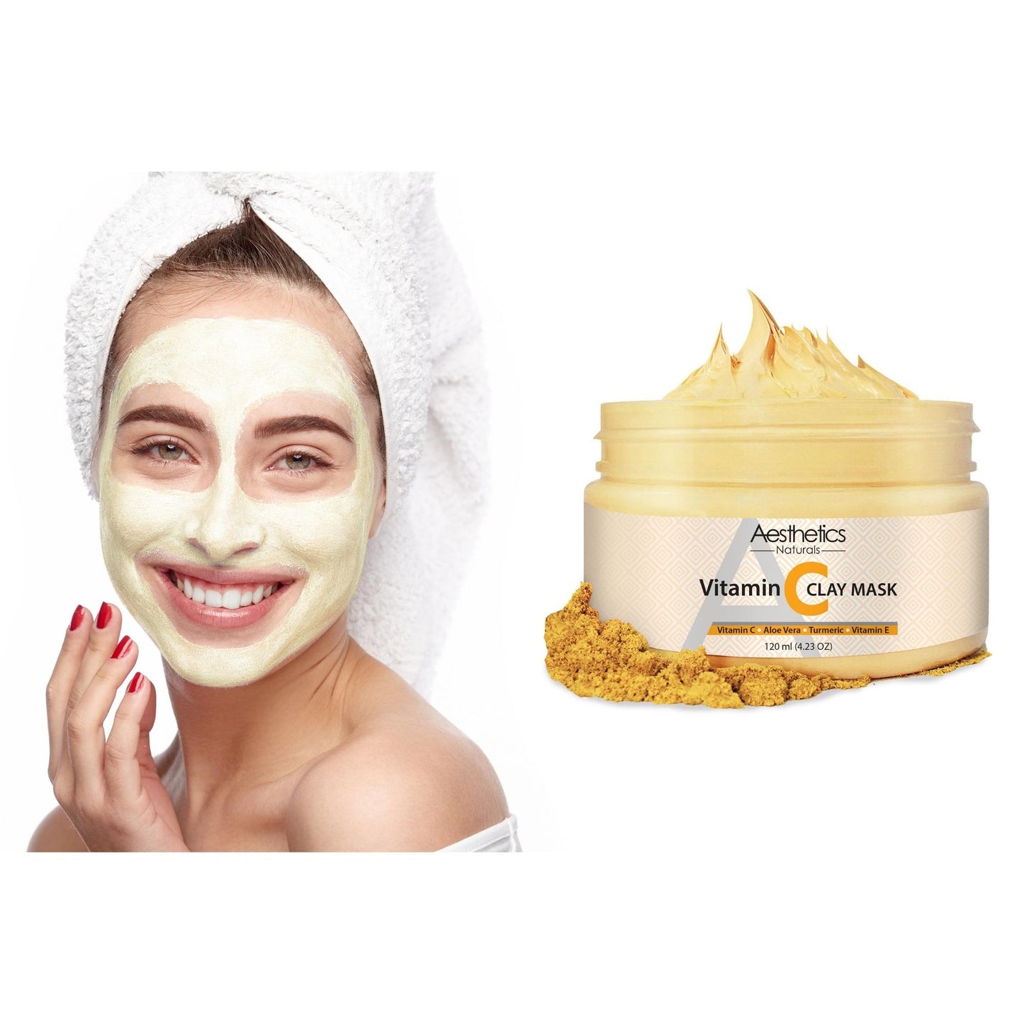 Aesthetics Naturals Turmeric Vitamin C Face Mask