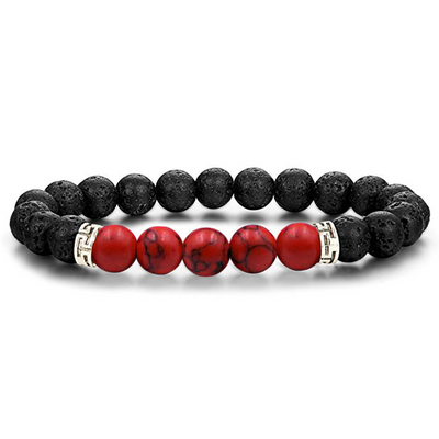 Lava Stone Chakra Diffuser Bracelet with Optional Essential Oils