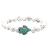 Men's Natural Stone Turtle Chakra Bracelet by Akor