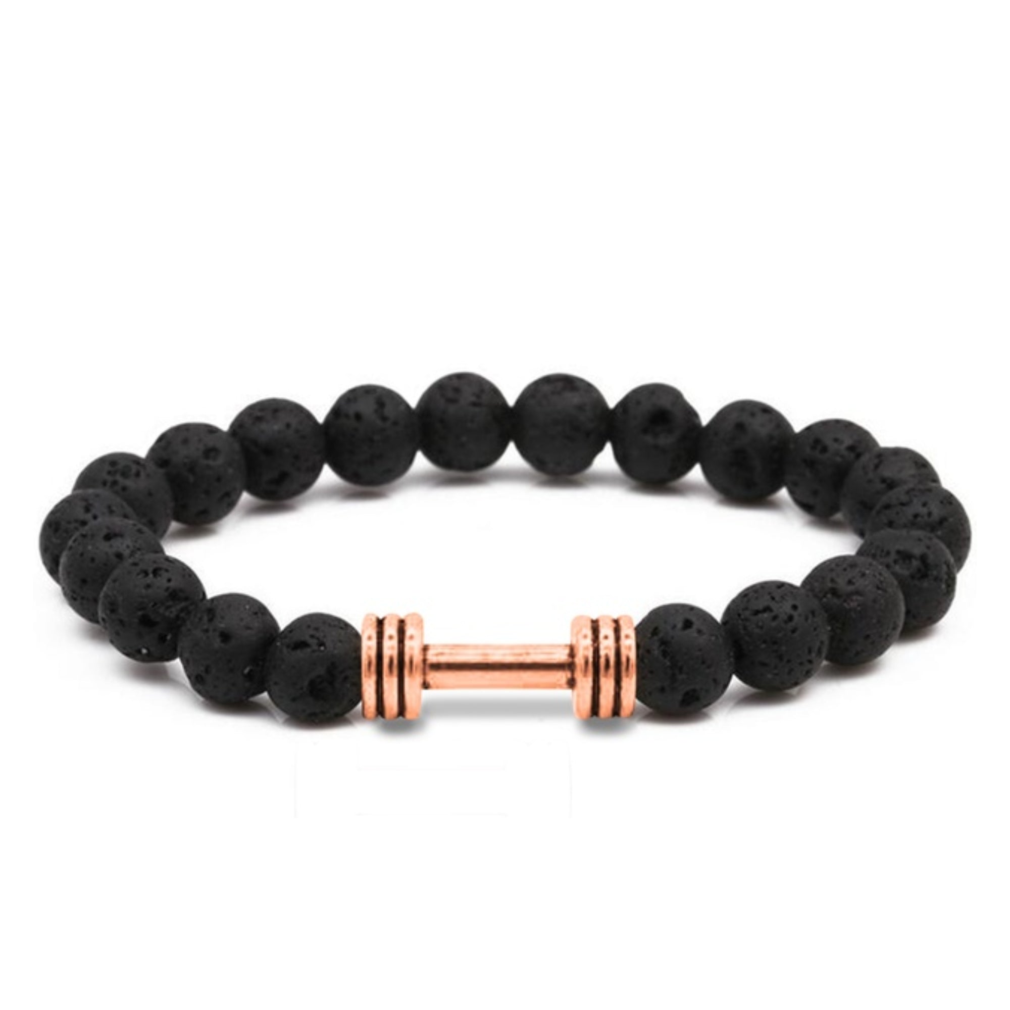 Men's Natural Stone Dumbbell Bracelet by Akor