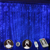 300 Led Window Curtain String Lights with Remote Control - 8 Modes