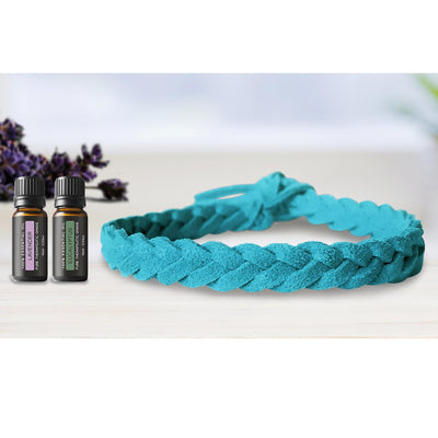 Super-Soft Braided Essential Oil Diffuser Bracelet Faux Suede