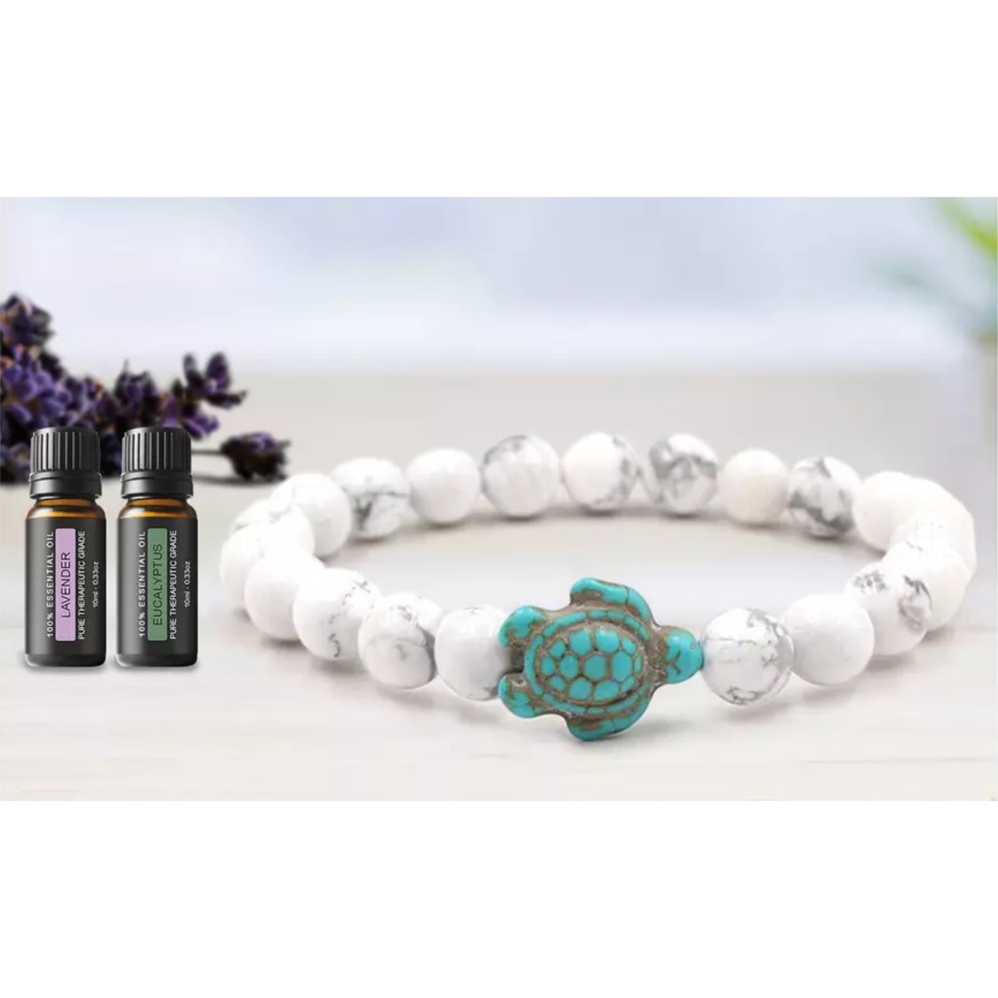 Lava Stone Chakra Diffuser Bracelet with Optional Essential Oils