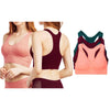 3:Pack Women's Seamless Racerback Bra (Available in Plus Sizes)