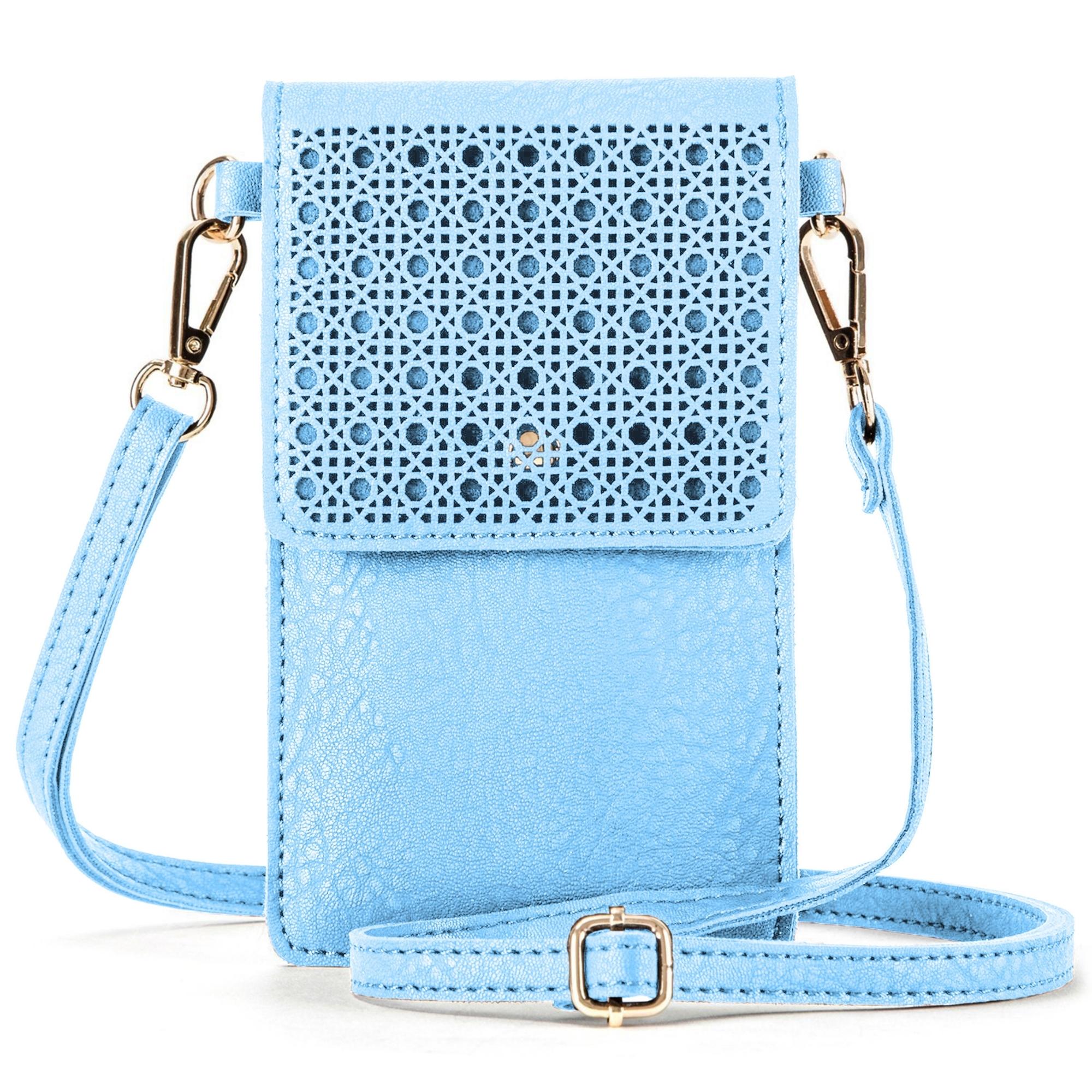 SoHo Faux Leather Cross Body Cellphone Bag