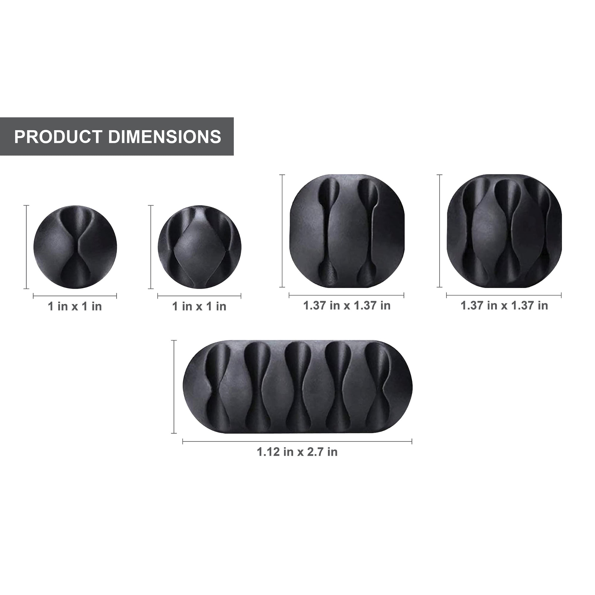 10-Pack Cable Clips Management for Organizing Cable Wires