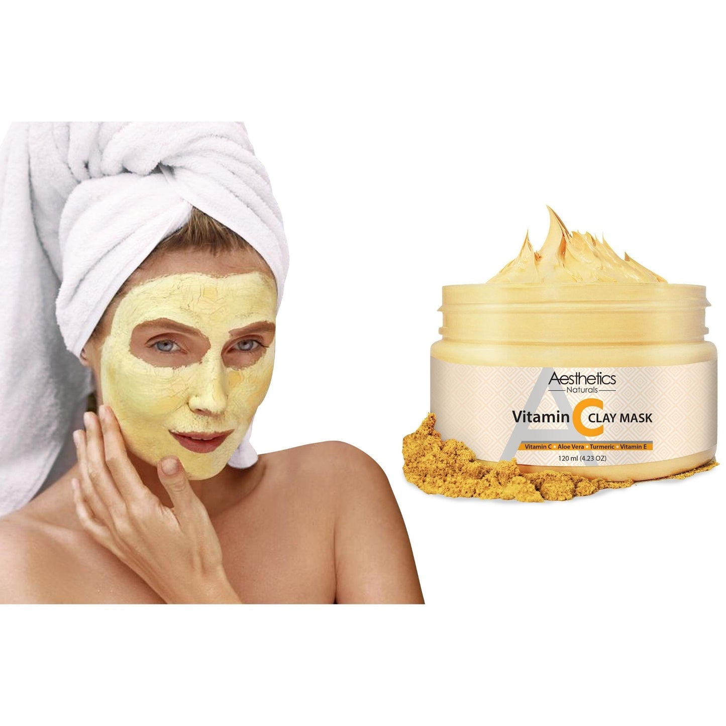 Aesthetics Naturals Turmeric Vitamin C Face Mask