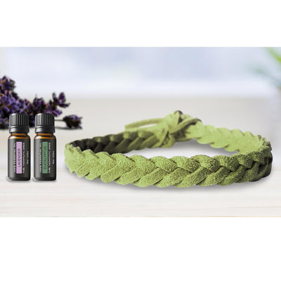 Super-Soft Braided Essential Oil Diffuser Bracelet Faux Suede