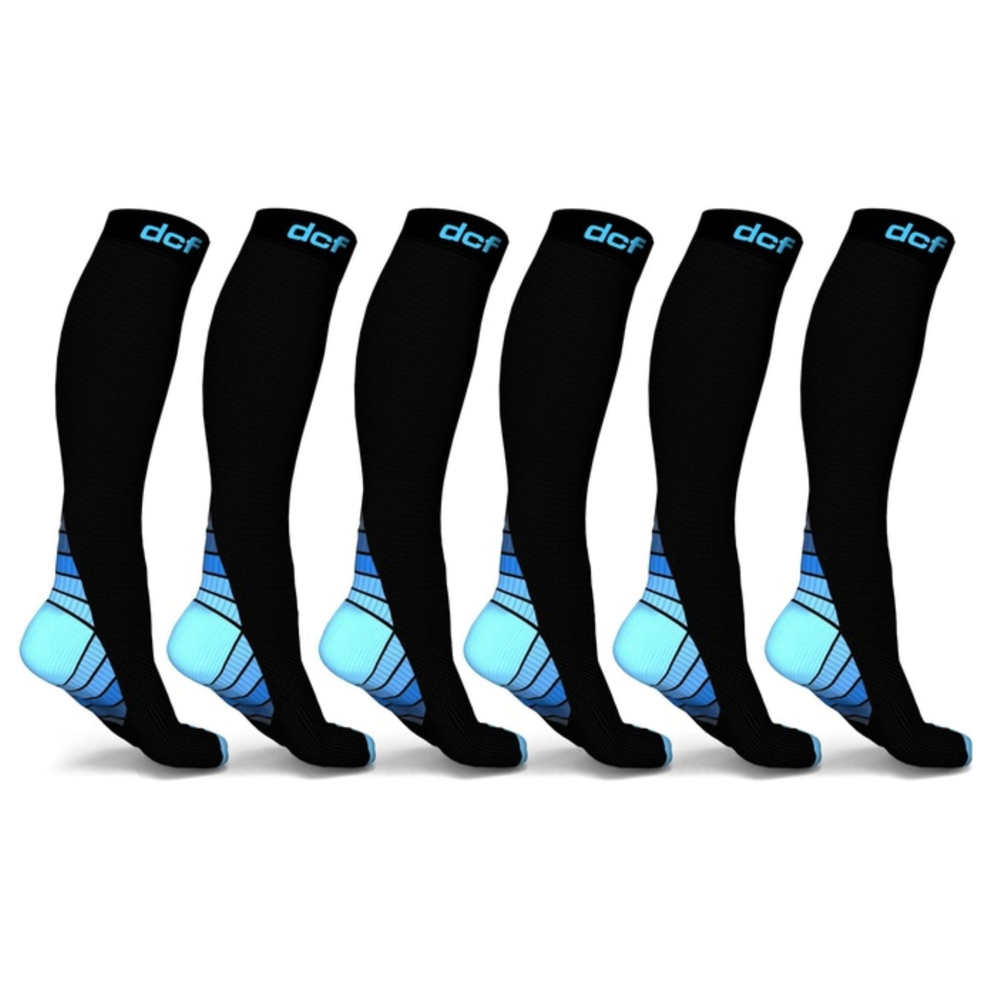 DCF Original Knee High Compression Socks (6-Pack)