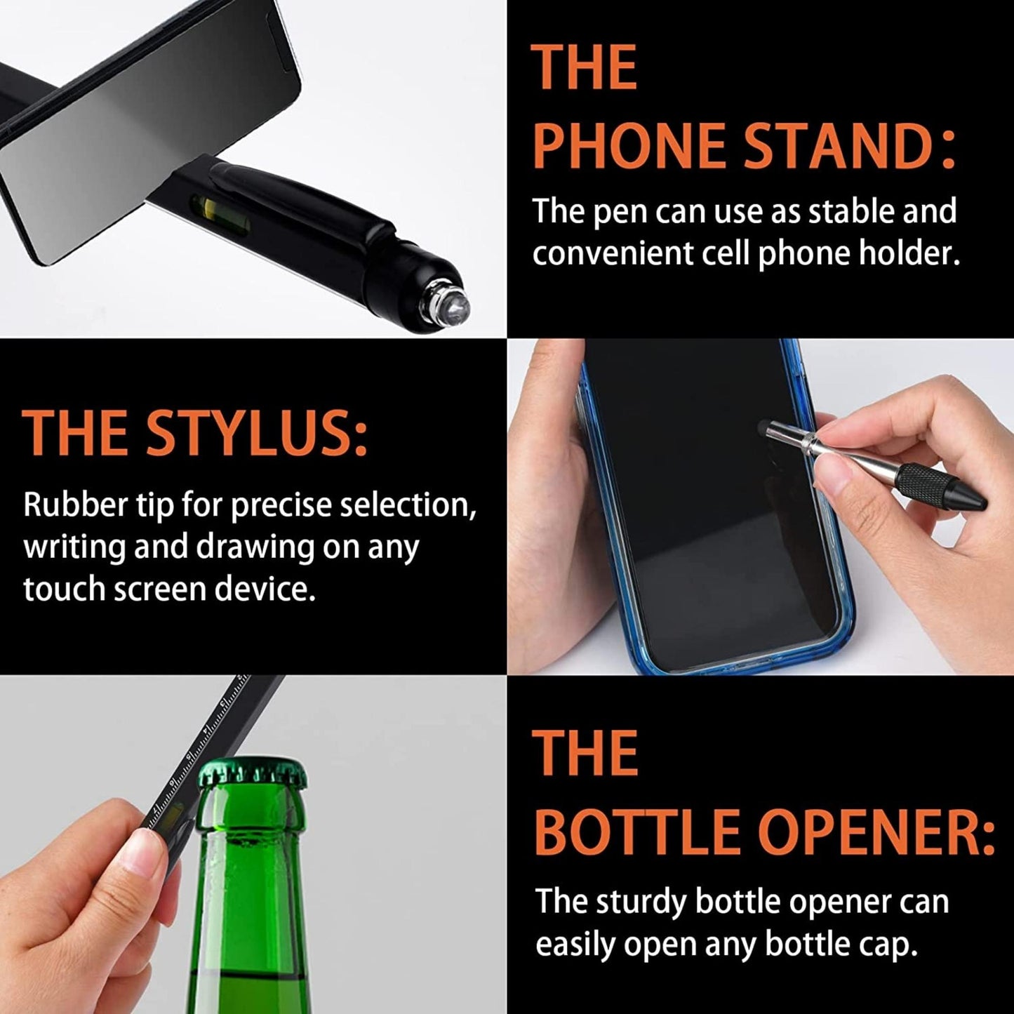 Multi-Tool 2-Piece Pen Set with LED Light