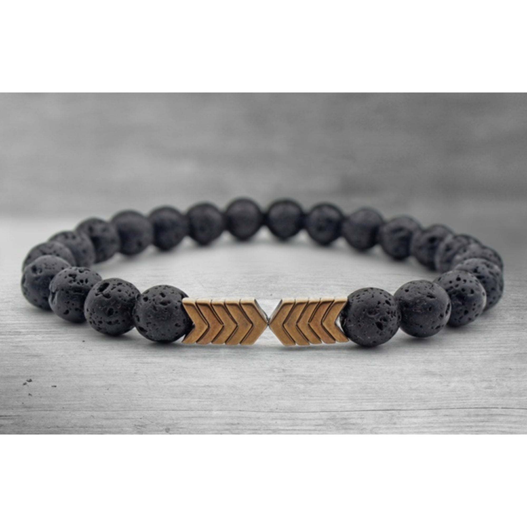 Lava Stone Diffuser Bracelet with Optional Essential Oils