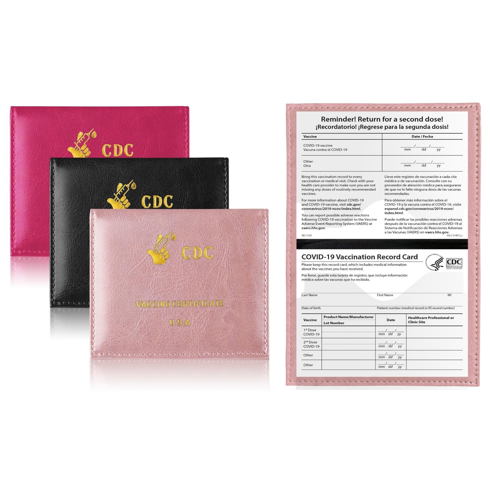 3-Pack: CDC Vaccination Record Holder