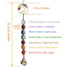 Tree of Life Healing Crystals 7 Chakra Hanging Wall Ornament