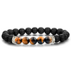 Lava Stone Chakra Diffuser Bracelet with Optional Essential Oils