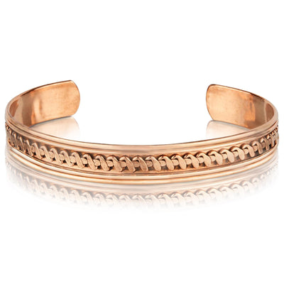 Copper Bracelets Indian Pattern Women's Men's Spiritual Yoga Jewelry