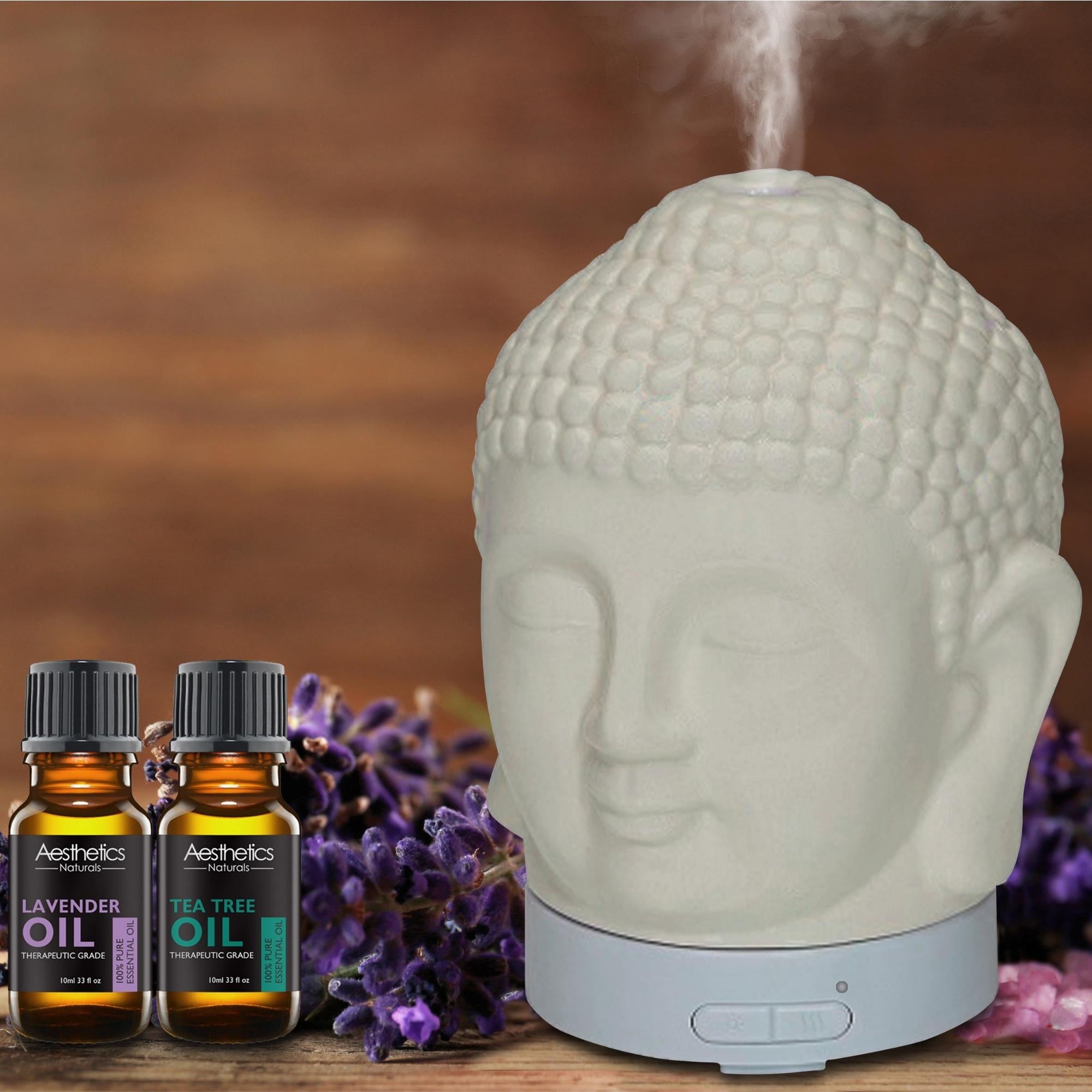 Ultrasonic Cool-Mist Aroma Diffuser with Optional Oils