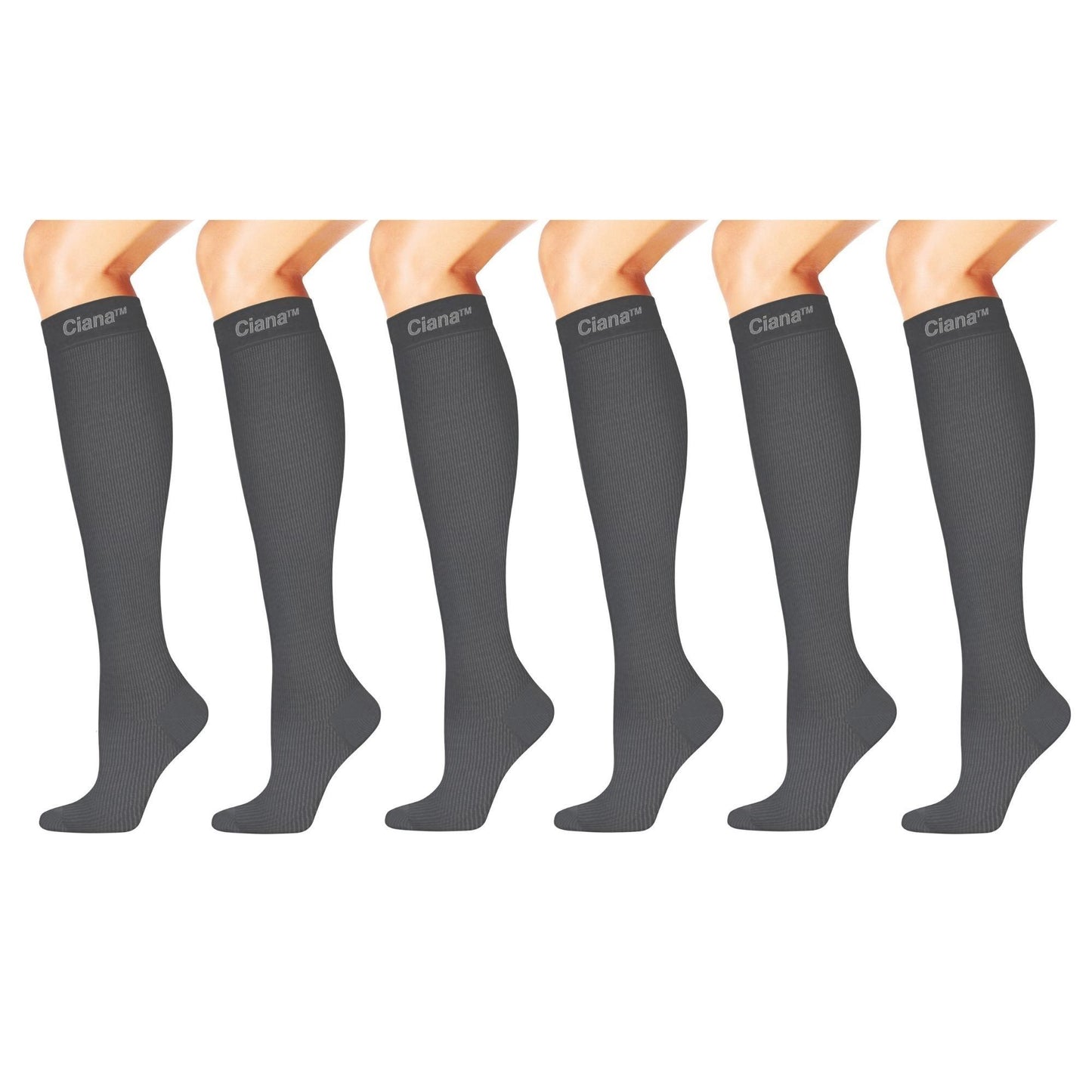Graduated Compression Support Socks (6-Pack)